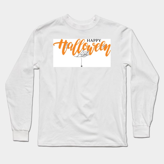 Happy Halloween Long Sleeve T-Shirt by PolkaDotsShop